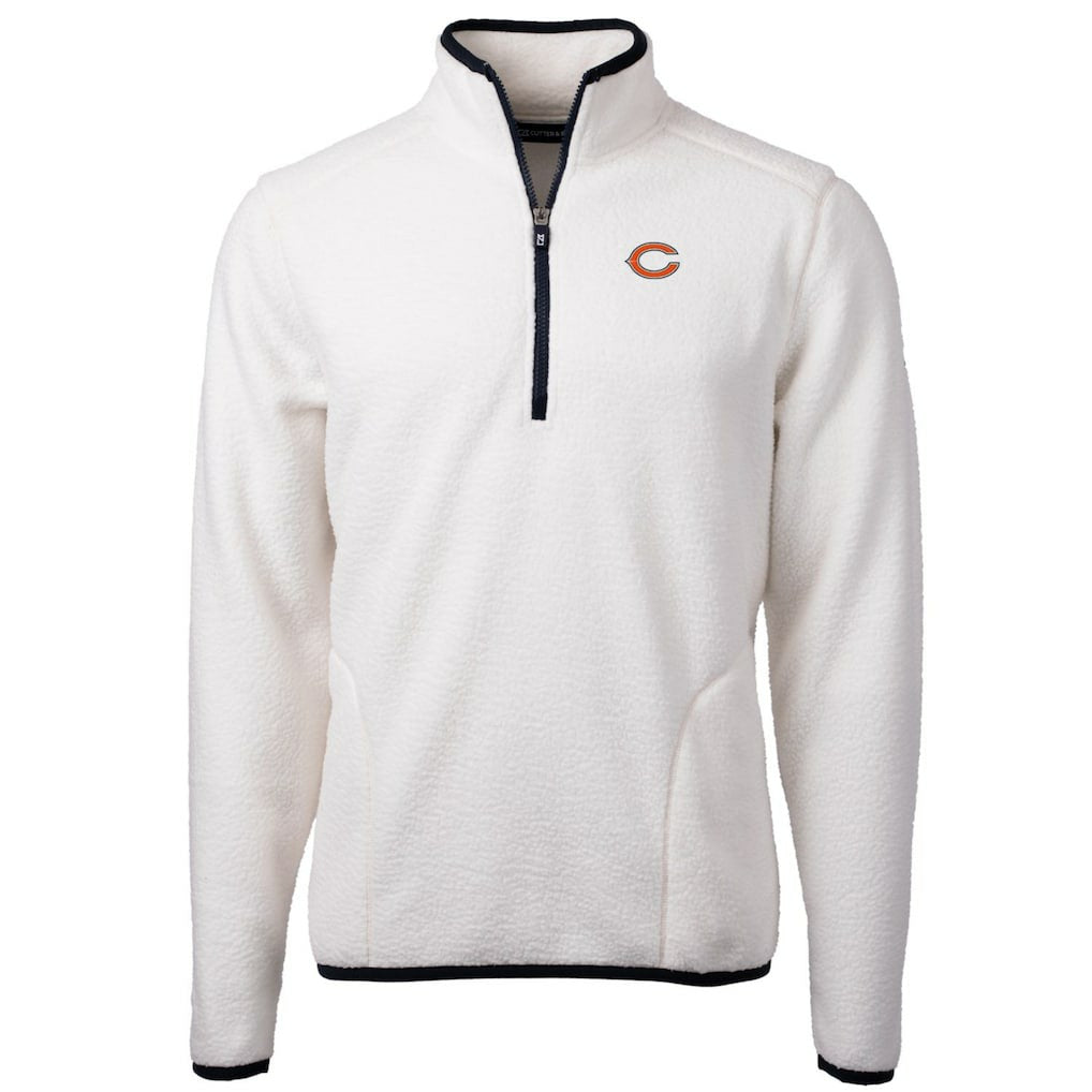 NFL Chicago Bears Cutter & Buck Cascade Eco Sherpa Fleece Quarter-Zip Pullover Jacket