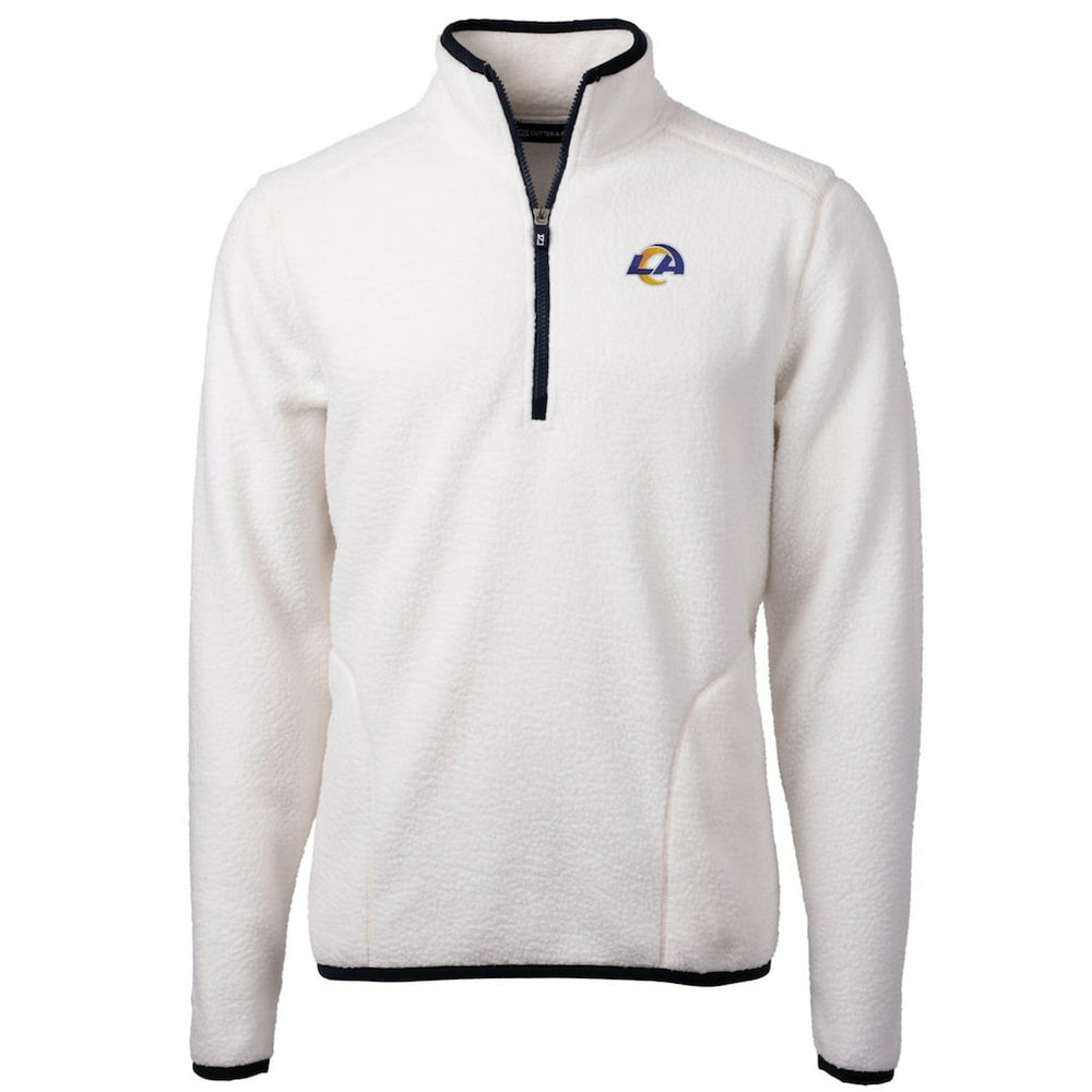 NFL Los Angeles Rams Cutter & Buck Cascade Eco Sherpa Fleece Quarter-Zip Pullover Jacket