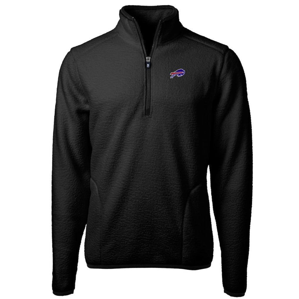 NFL Buffalo Bills Cutter & Buck Big & Tall Cascade Eco Sherpa Fleece Quarter-Zip Pullover Jacket