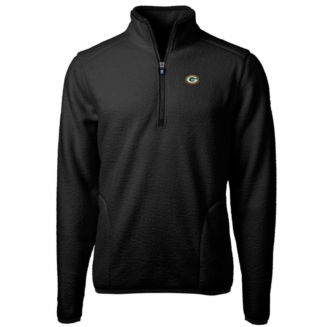 NFL Green Bay Packers Cutter & Buck Big & Tall Cascade Eco Sherpa Fleece Quarter-Zip Pullover Jacket