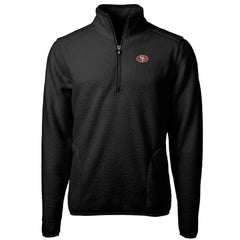 NFL San Francisco 49ers Cutter & Buck Big & Tall Cascade Eco Sherpa Fleece Quarter-Zip Pullover Jacket