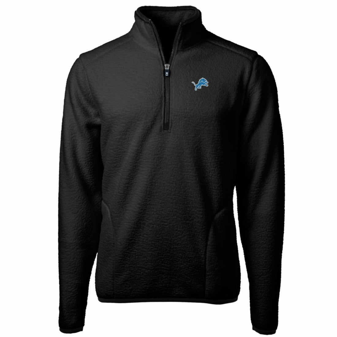 NFL Detroit Lions Cutter & Buck Big & Tall Cascade Eco Sherpa Fleece Quarter-Zip Pullover Jacket