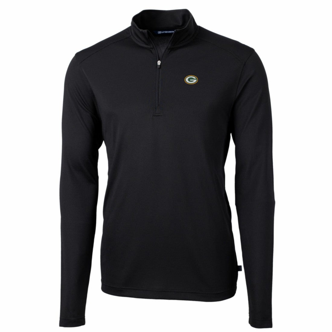 NFL Green Bay Packers Cutter & Buck Big & Tall Virtue Eco Pique Quarter-Zip Pullover Jacket