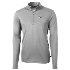 NFL Kansas City Chiefs Cutter & Buck Big & Tall Virtue Eco Pique Quarter-Zip Pullover Jacket