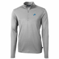 NFL Detroit Lions Cutter & Buck Big & Tall Virtue Eco Pique Quarter-Zip Pullover Jacket