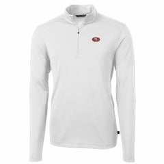 NFL San Francisco 49ers Cutter & Buck Big & Tall Virtue Eco Pique Quarter-Zip Pullover Jacket