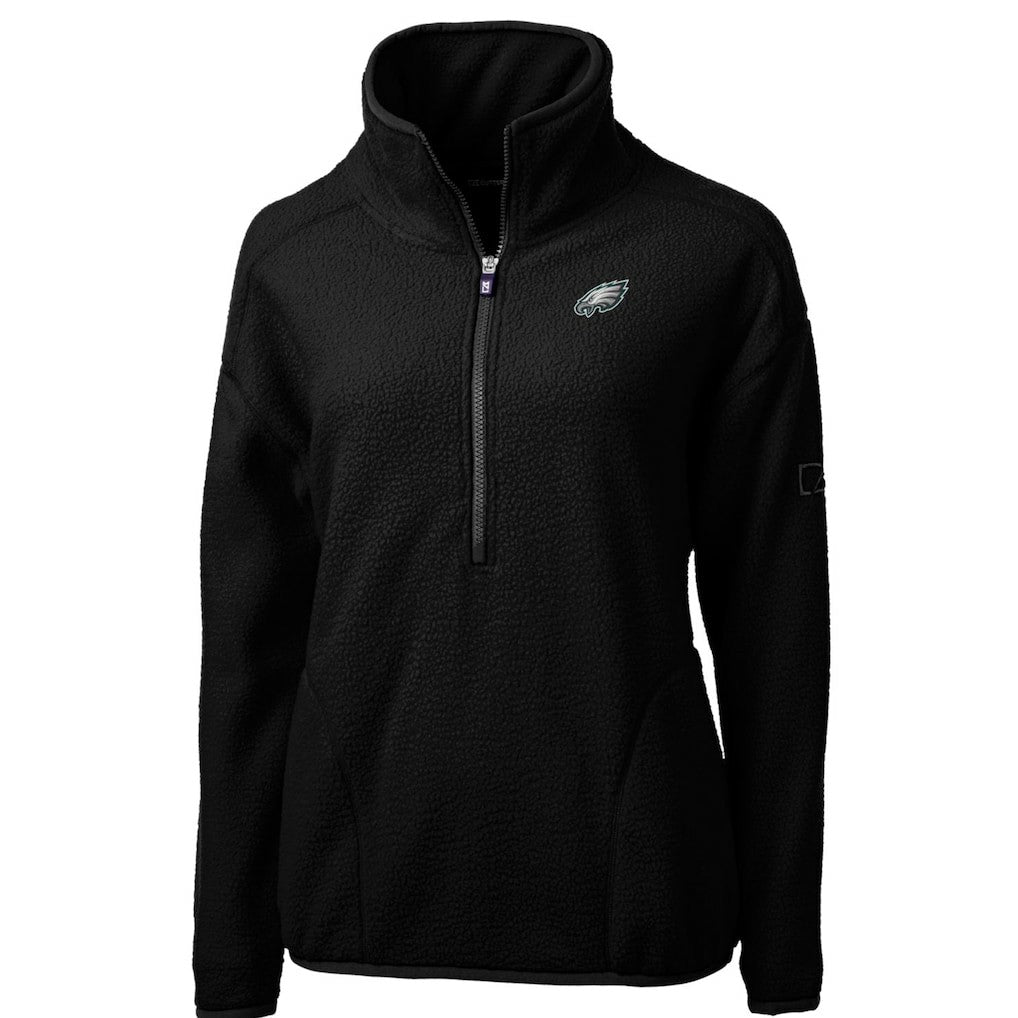 NFL Philadelphia Eagles Cutter & Buck Women's Cascade Eco Sherpa Fleece Half-Zip Pullover Jacket