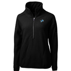 NFL Detroit Lions Cutter & Buck Women's Cascade Eco Sherpa Fleece Half-Zip Pullover Jacket