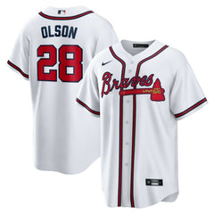 Matt Olson Atlanta Braves Home Replica Player Jersey - White | Nike