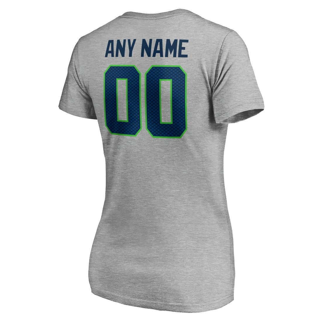 NFL Seattle Seahawks Women's Team Authentic Custom V-Neck T-Shirt