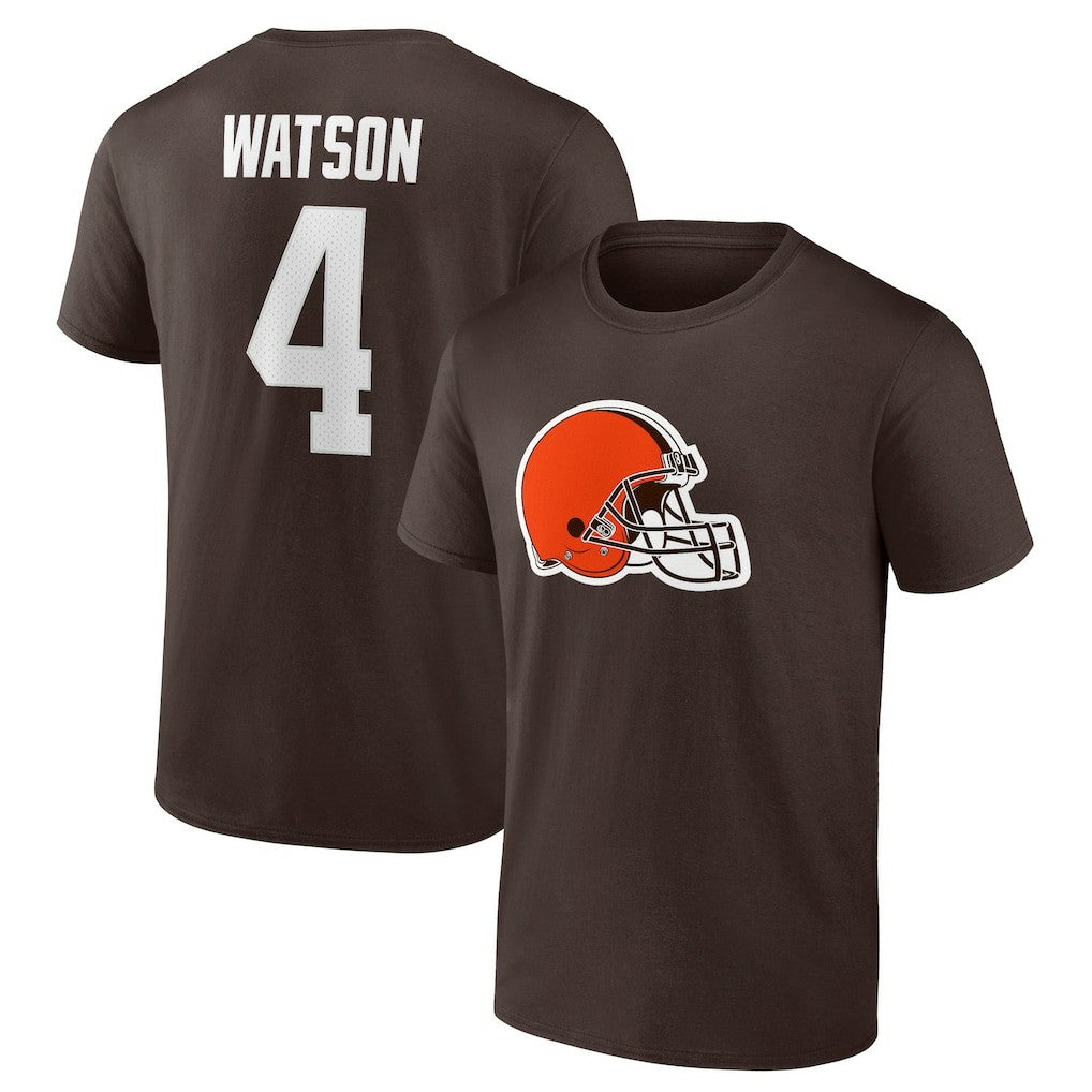 NFL Cleveland Browns Deshaun Watson  Player Icon Name & Number T-Shirt