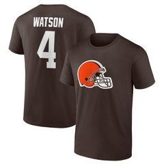 NFL Cleveland Browns Deshaun Watson  Player Icon Name & Number T-Shirt