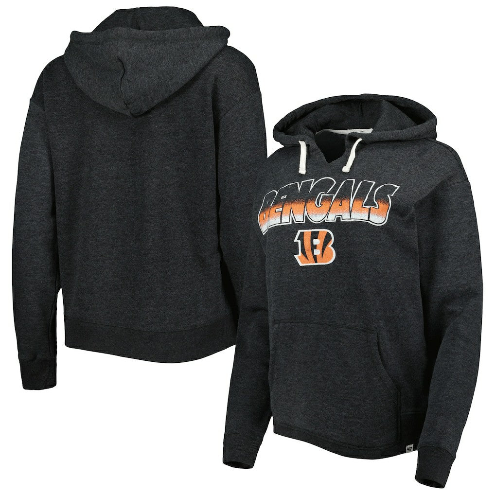 NFL Cincinnati Bengals '47 Women's Color Rise Kennedy Pullover Hoodie