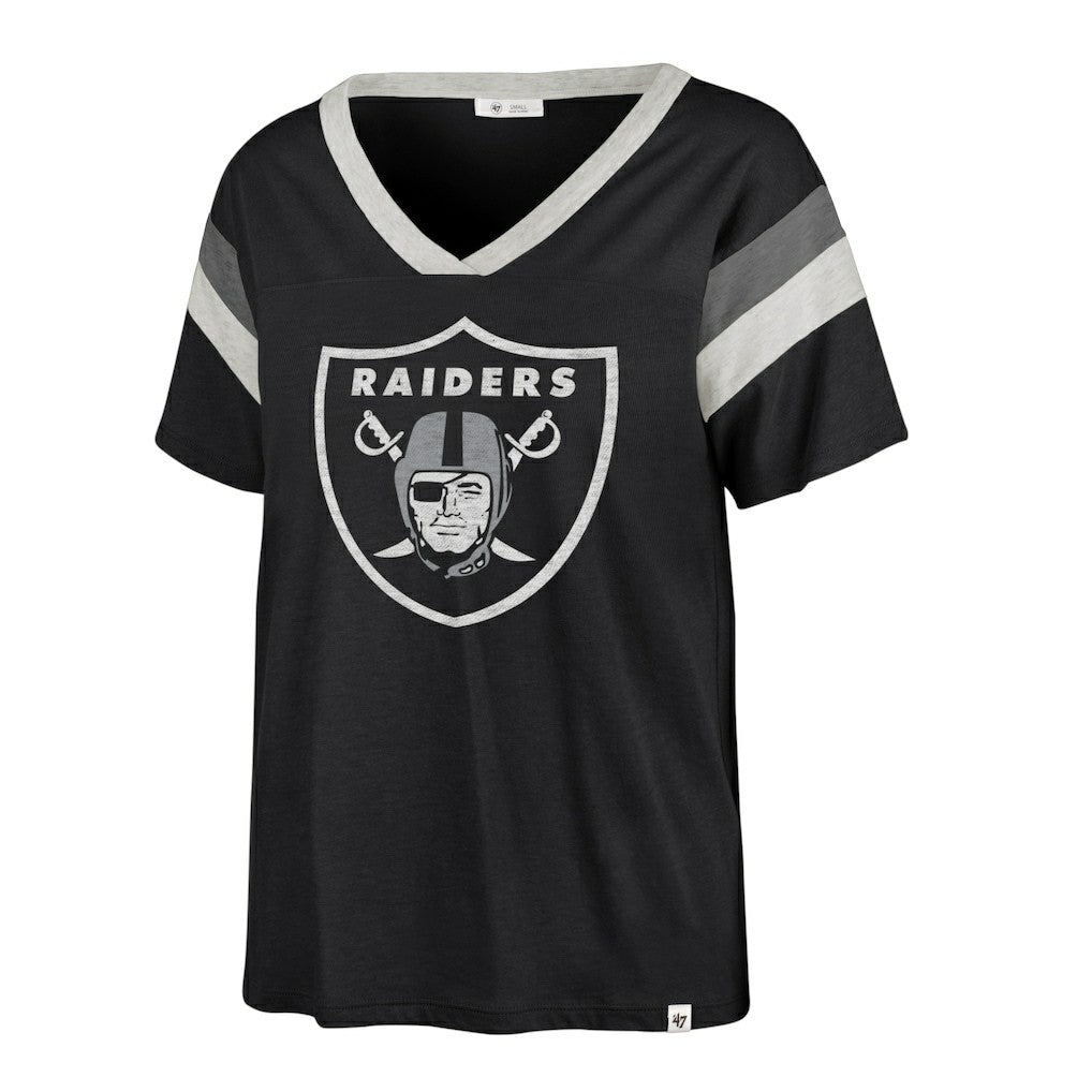 NFL Las Vegas Raiders '47 Women's Phoenix V-Neck T-Shirt