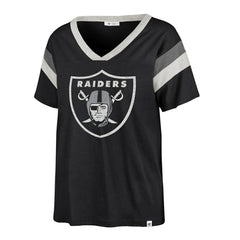NFL Las Vegas Raiders '47 Women's Phoenix V-Neck T-Shirt