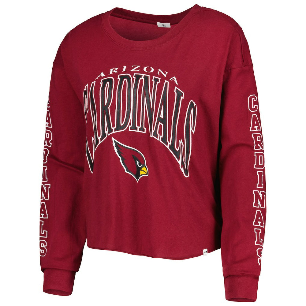 NFL Arizona Cardinals '47 Women's Skyler Parkway Cropped Long Sleeve T-Shirt