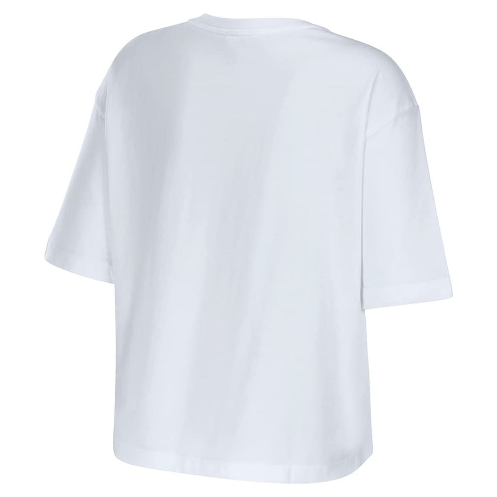 NFL New Orleans Saints WEAR by Erin Andrews Women's Boxy Floral Cropped T-Shirt
