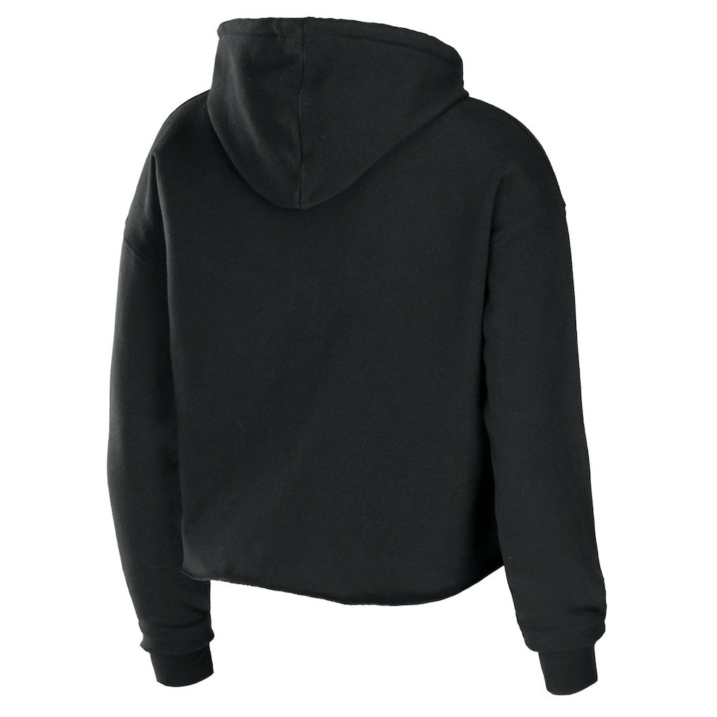 NFL Miami Dolphins WEAR by Erin Andrews Women's Cropped Sponge Fleece Pullover Hoodie