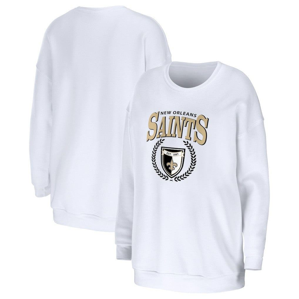 NFL New Orleans Saints WEAR by Erin Andrews Women's Oversized Pullover Sweatshirt