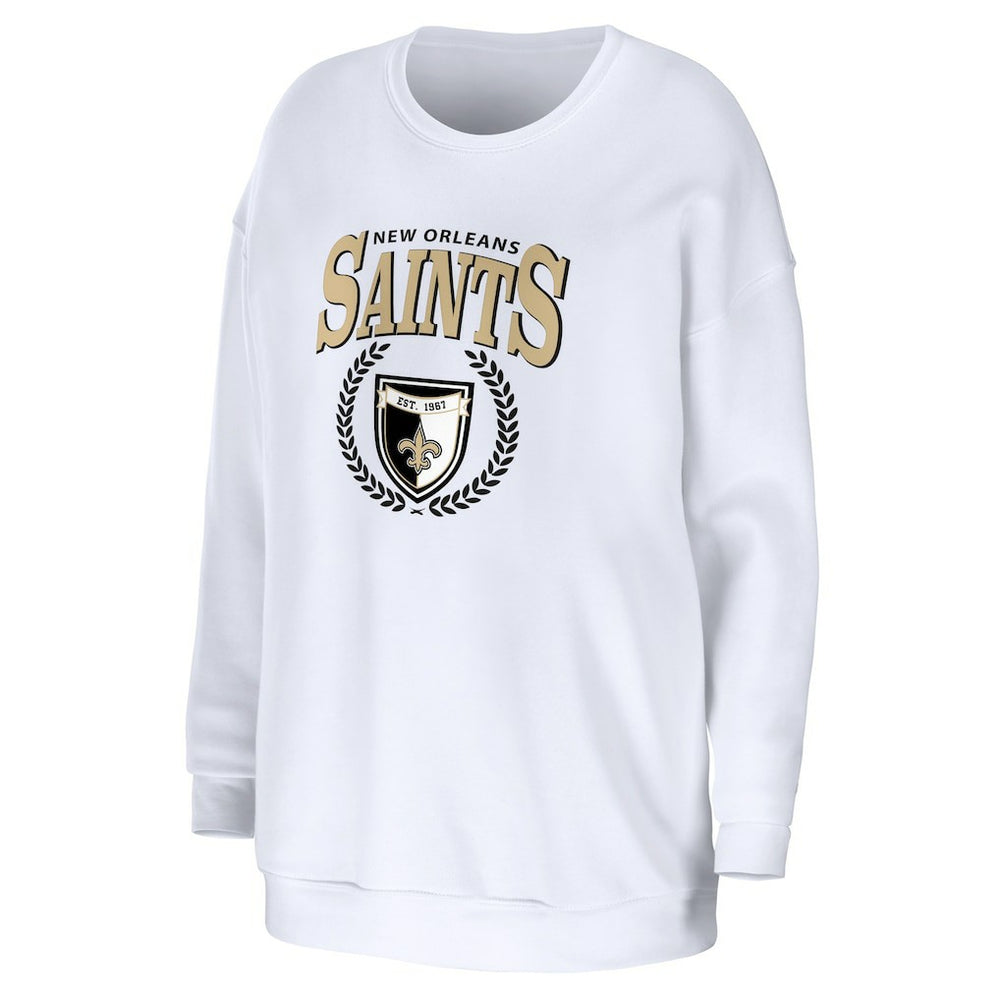 NFL New Orleans Saints WEAR by Erin Andrews Women's Oversized Pullover Sweatshirt