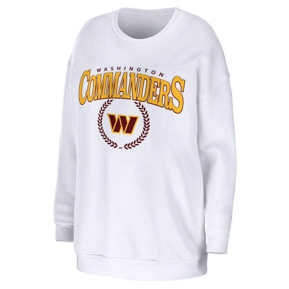 NFL Washington Commanders WEAR by Erin Andrews Women's Oversized Pullover Sweatshirt