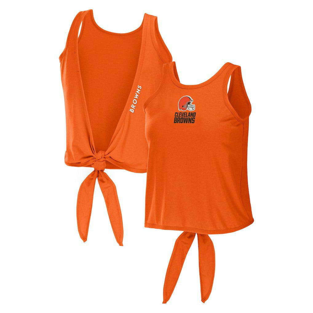 NFL Cleveland Browns WEAR by Erin Andrews Women's Open Back Twist Tie Tank Top