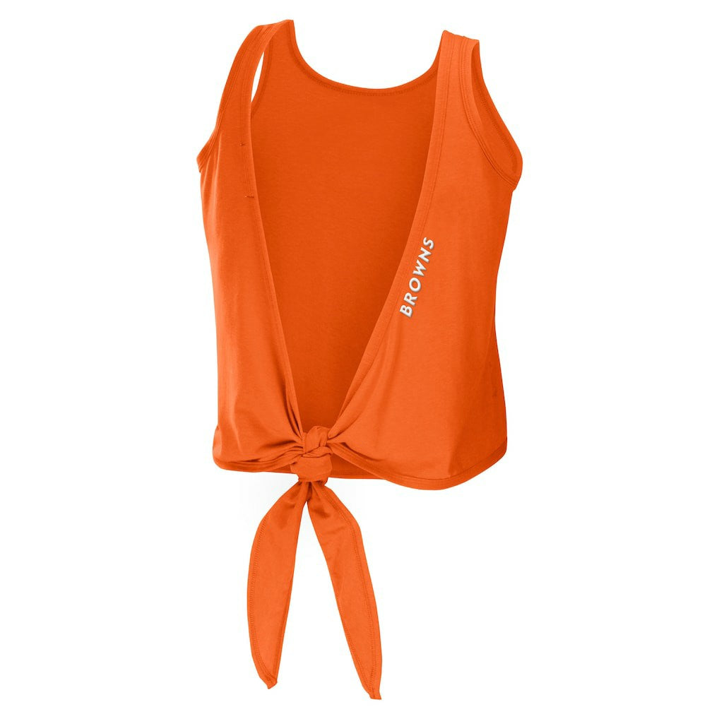 NFL Cleveland Browns WEAR by Erin Andrews Women's Open Back Twist Tie Tank Top