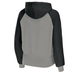 NFL Las Vegas Raiders WEAR by Erin Andrews Women's Colorblock Lightweight Full-Zip Hoodie