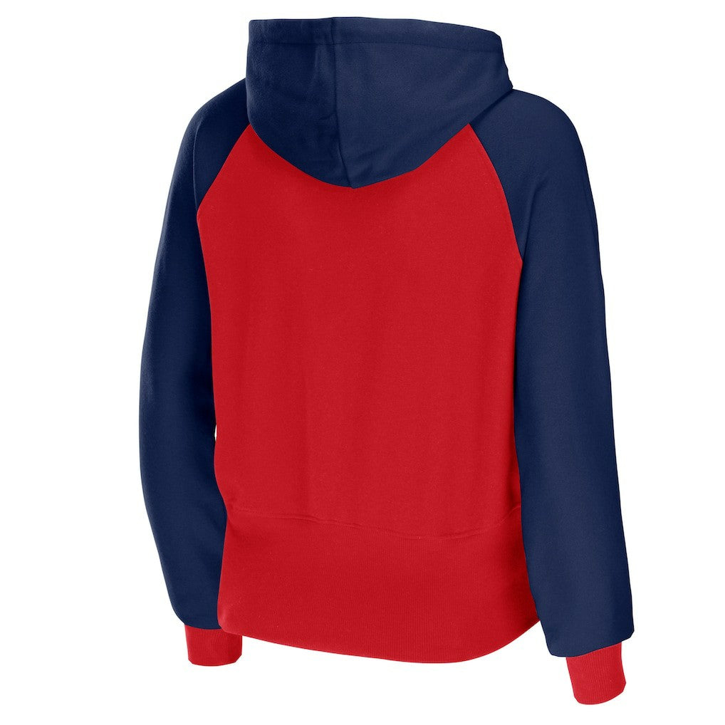 NFL New England Patriots WEAR by Erin Andrews Women's Colorblock Lightweight Full-Zip Hoodie