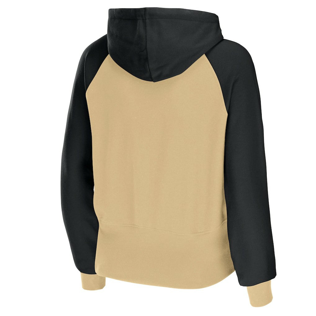 NFL New Orleans Saints WEAR by Erin Andrews Women's Colorblock Lightweight Full-Zip Hoodie