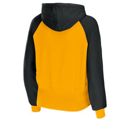 NFL Pittsburgh Steelers WEAR by Erin Andrews Women's Colorblock Lightweight Full-Zip Hoodie