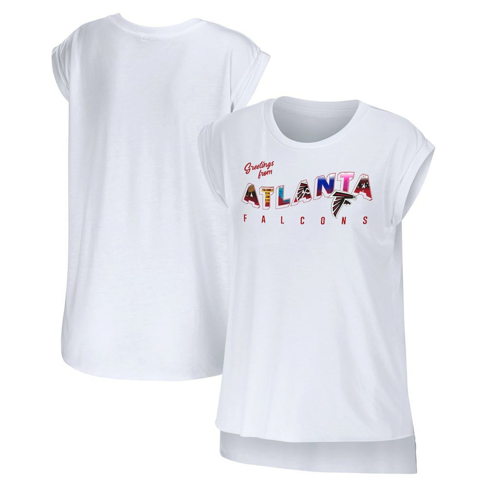 NFL Atlanta Falcons WEAR by Erin Andrews Women's Greetings From Muscle T-Shirt