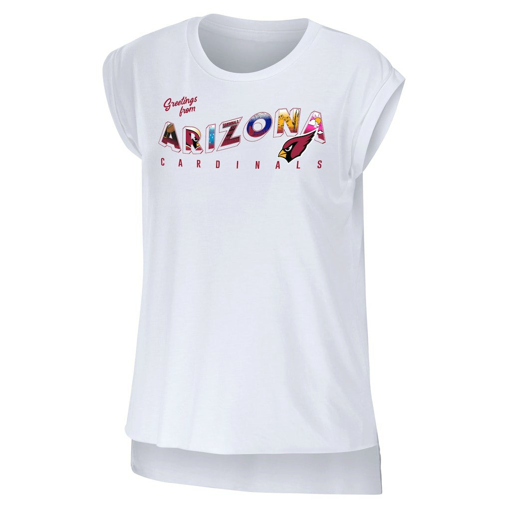 NFL Arizona Cardinals WEAR by Erin Andrews Women's Greetings From Muscle T-Shirt