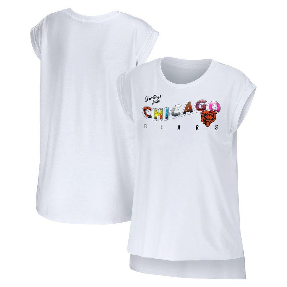NFL Chicago Bears WEAR by Erin Andrews Women's Greetings From Muscle T-Shirt