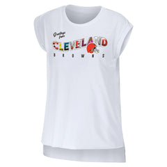 NFL Cleveland Browns WEAR by Erin Andrews Women's Greetings From Muscle T-Shirt