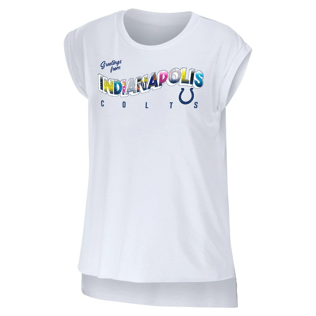 NFL Indianapolis Colts WEAR by Erin Andrews Women's Greetings From Muscle T-Shirt