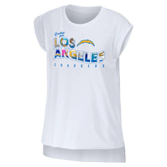 NFL Los Angeles Chargers WEAR by Erin Andrews Women's Greetings From Muscle T-Shirt