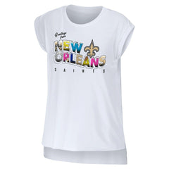 NFL New Orleans Saints WEAR by Erin Andrews Women's Greetings From Muscle T-Shirt