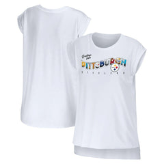 NFL Pittsburgh Steelers WEAR by Erin Andrews Women's Greetings From Muscle T-Shirt