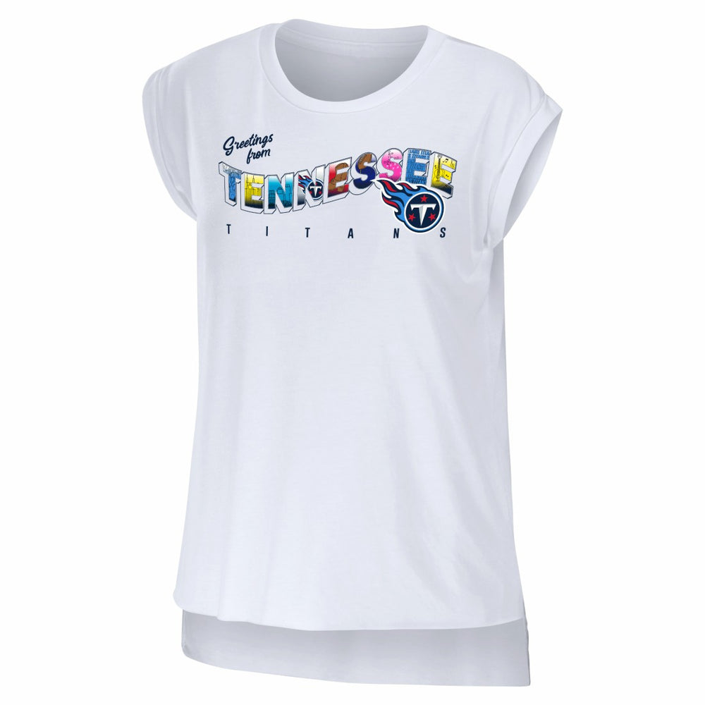 NFL Tennessee Titans WEAR by Erin Andrews Women's Greetings From Muscle T-Shirt