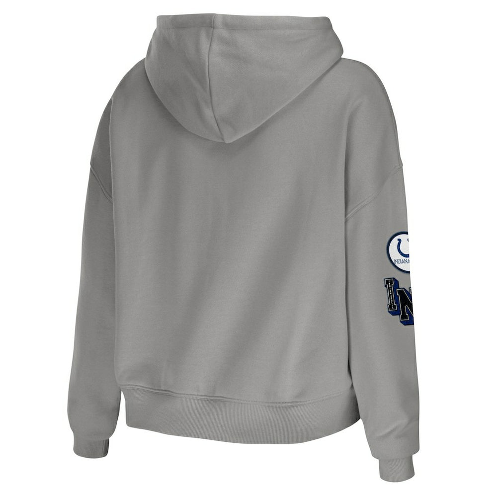 NFL Indianapolis Colts WEAR by Erin Andrews Women's Modest Cropped Pullover Hoodie