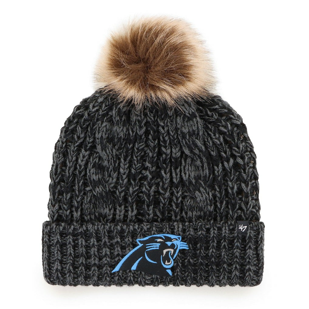 NFL Carolina Panthers '47 Women's Meeko Cuffed Knit Hat with Pom