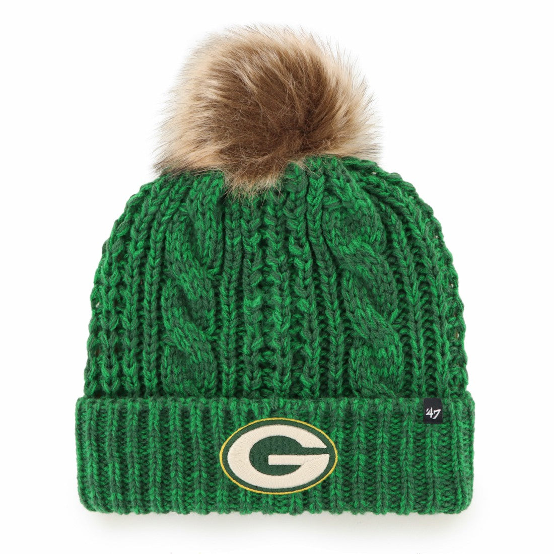 NFL Green Bay Packers '47 Women's Meeko Cuffed Knit Hat with Pom