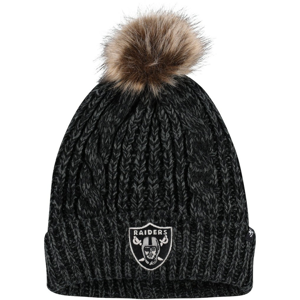 NFL Las Vegas Raiders '47 Women's Meeko Cuffed Knit Hat with Pom