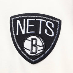 Brooklyn Nets FISLL Double Dribble Dip-Dye Pullover Hoodie - Oatmeal online