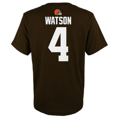 NFL Cleveland Browns Deshaun Watson  Youth Mainliner Player Name & Number T-Shirt