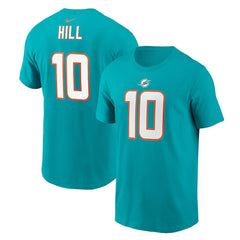 NFL Miami Dolphins Tyreek Hill  Player Name & Number T-Shirt
