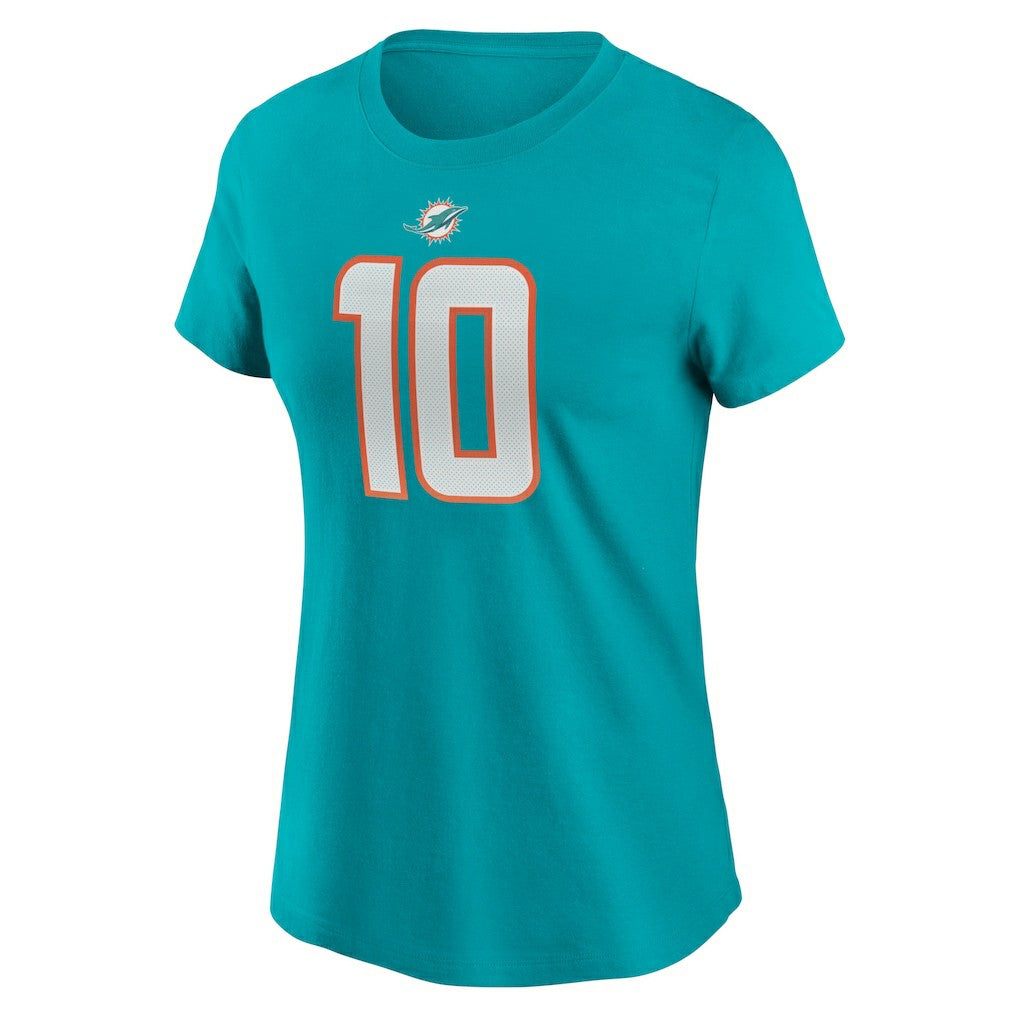 NFL Miami Dolphins Tyreek Hill  Women's Player Name & Number T-Shirt