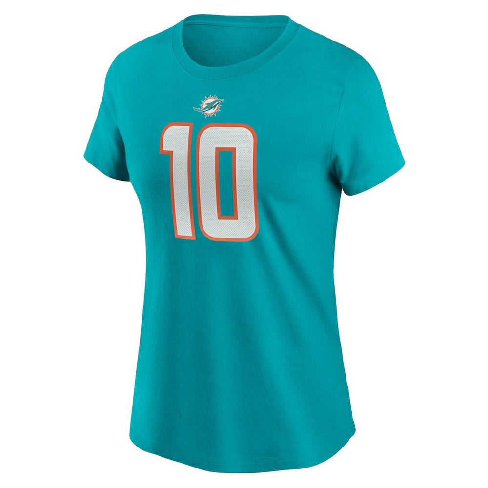 NFL Miami Dolphins Tyreek Hill  Women's Player Name & Number T-Shirt