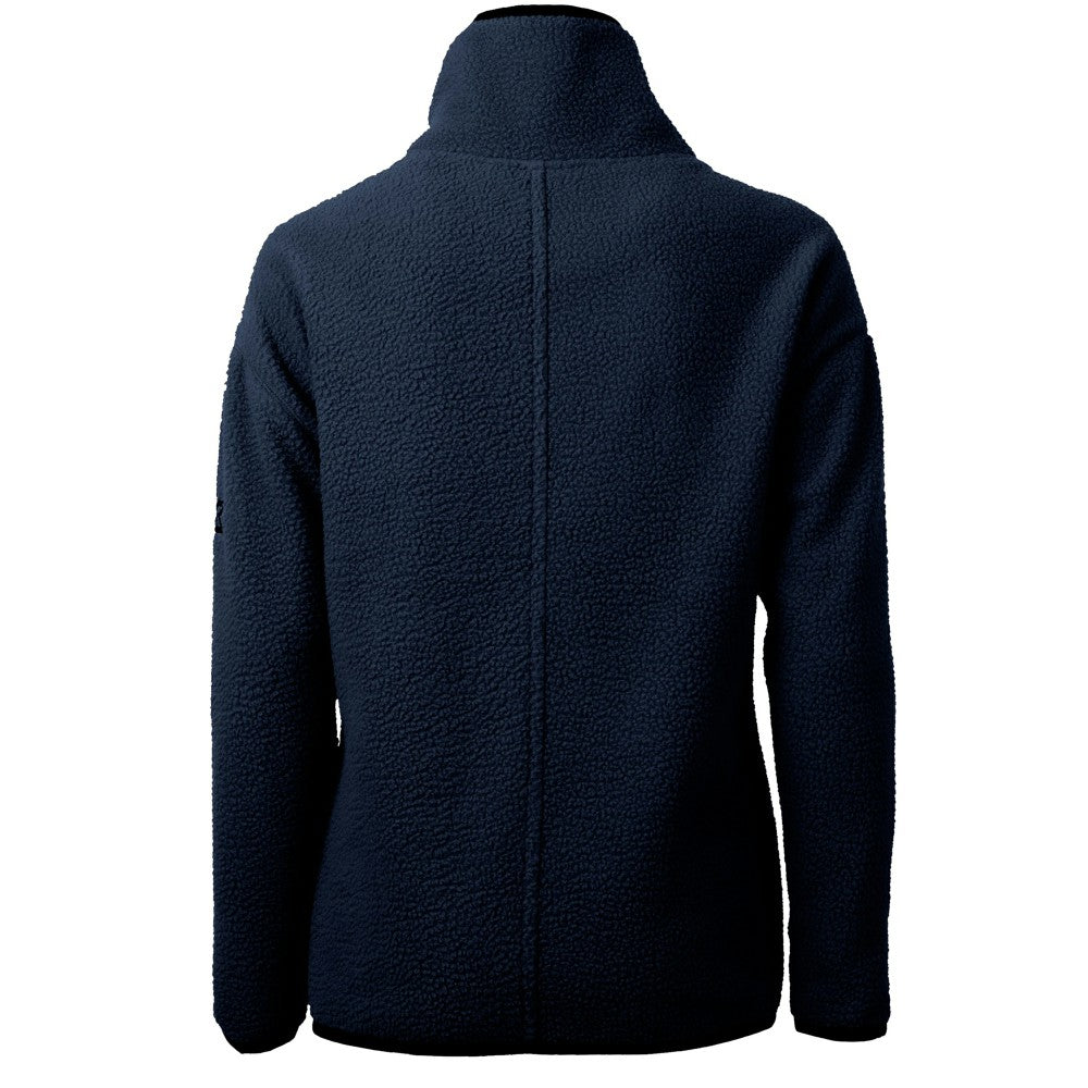 Cleveland Guardians Cutter & Buck Women's Cascade Eco Sherpa Fleece Quarter-Zip Pullover Jacket - Navy
